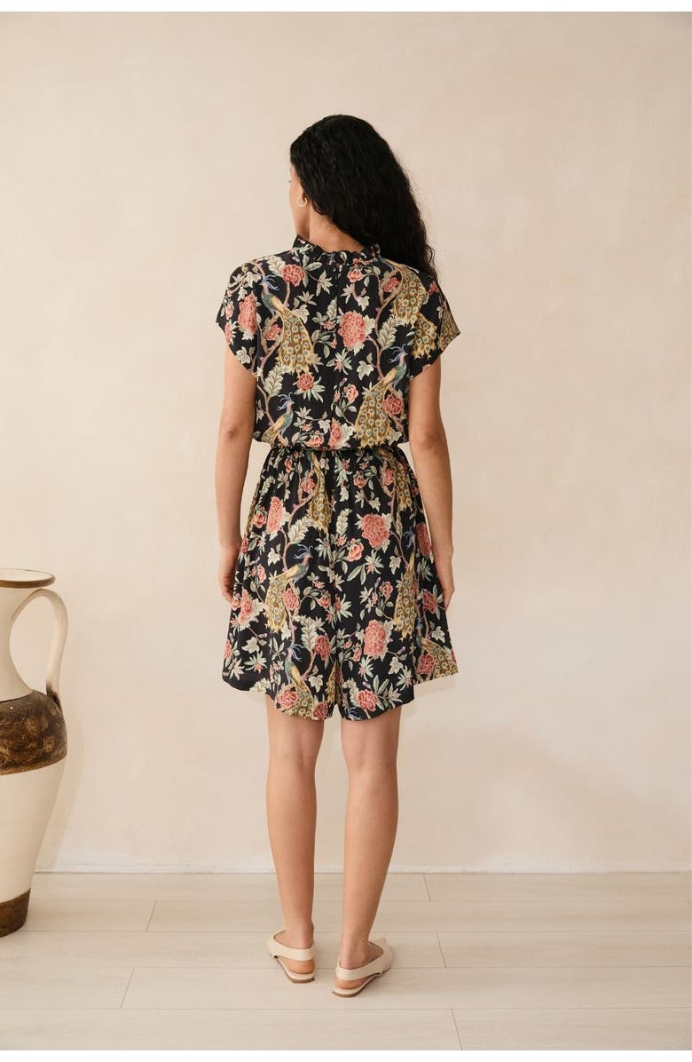 RAISHMA Samara Black Playsuit, Alternate, color, Black