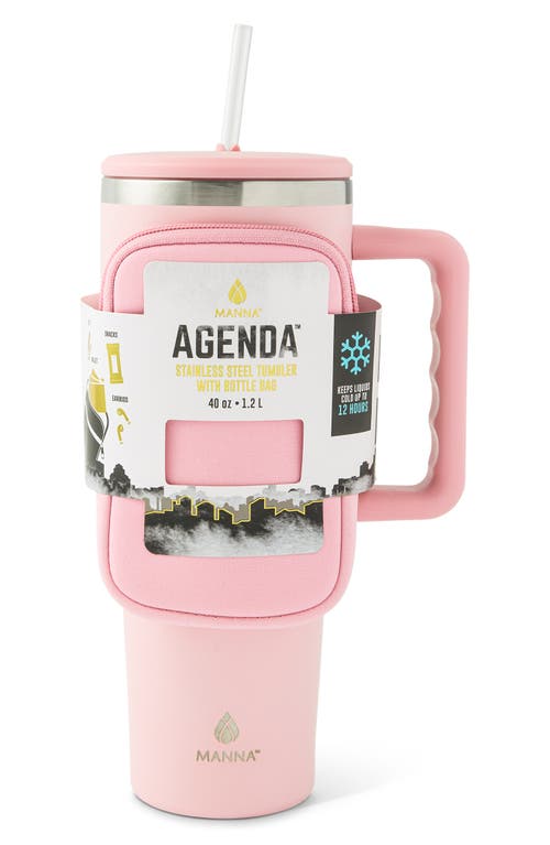 Core Home Agenda™ Stainless Steel Tumbler With Bottle Bag In Pink
