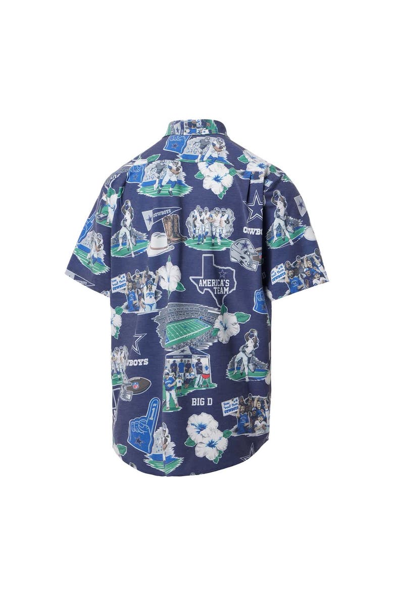 Men's Reyn Spooner Navy Dallas Cowboys Scenic Button-Down Shirt, Alternate, color, Navy