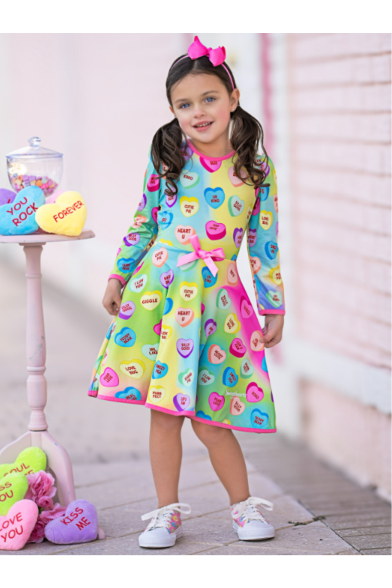 Sweethearts YOU+ME Pastel Darling Dress, Alternate, color, BLue
