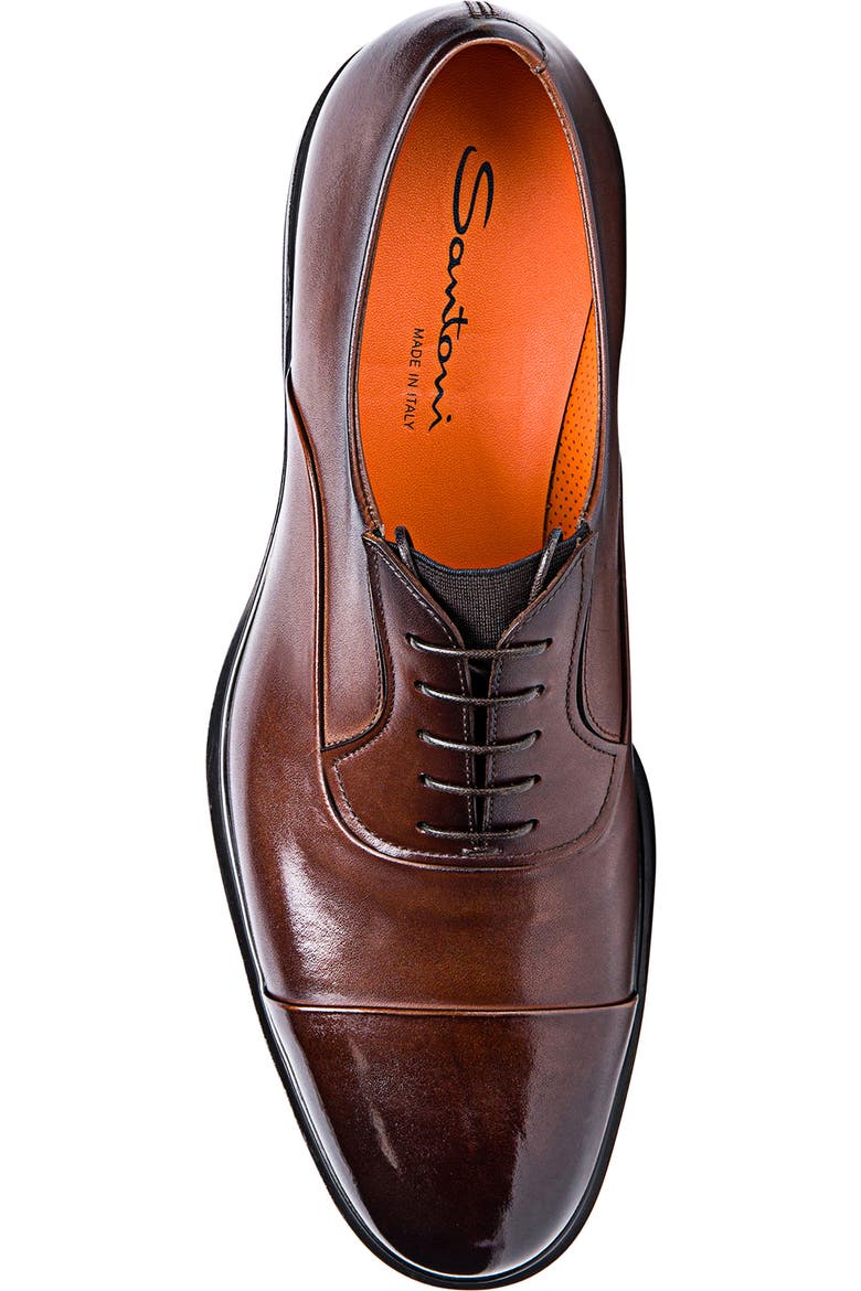 santoni men's people leather dress oxfords reviews Santoni Men's People Leather Oxford Shoes - Black