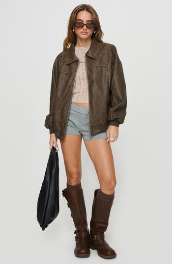 Goldsmith Water Repellent Faux Leather Jacket