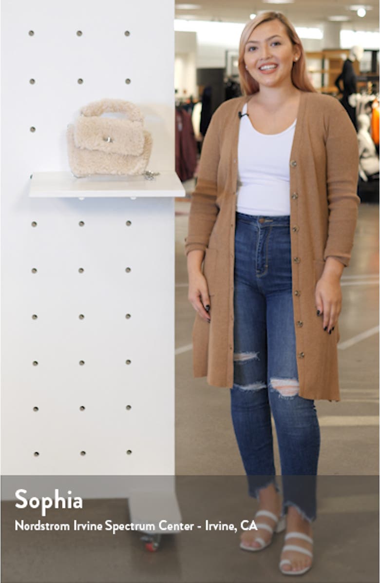 Faux Shearling Shoulder Bag, sales video thumbnail