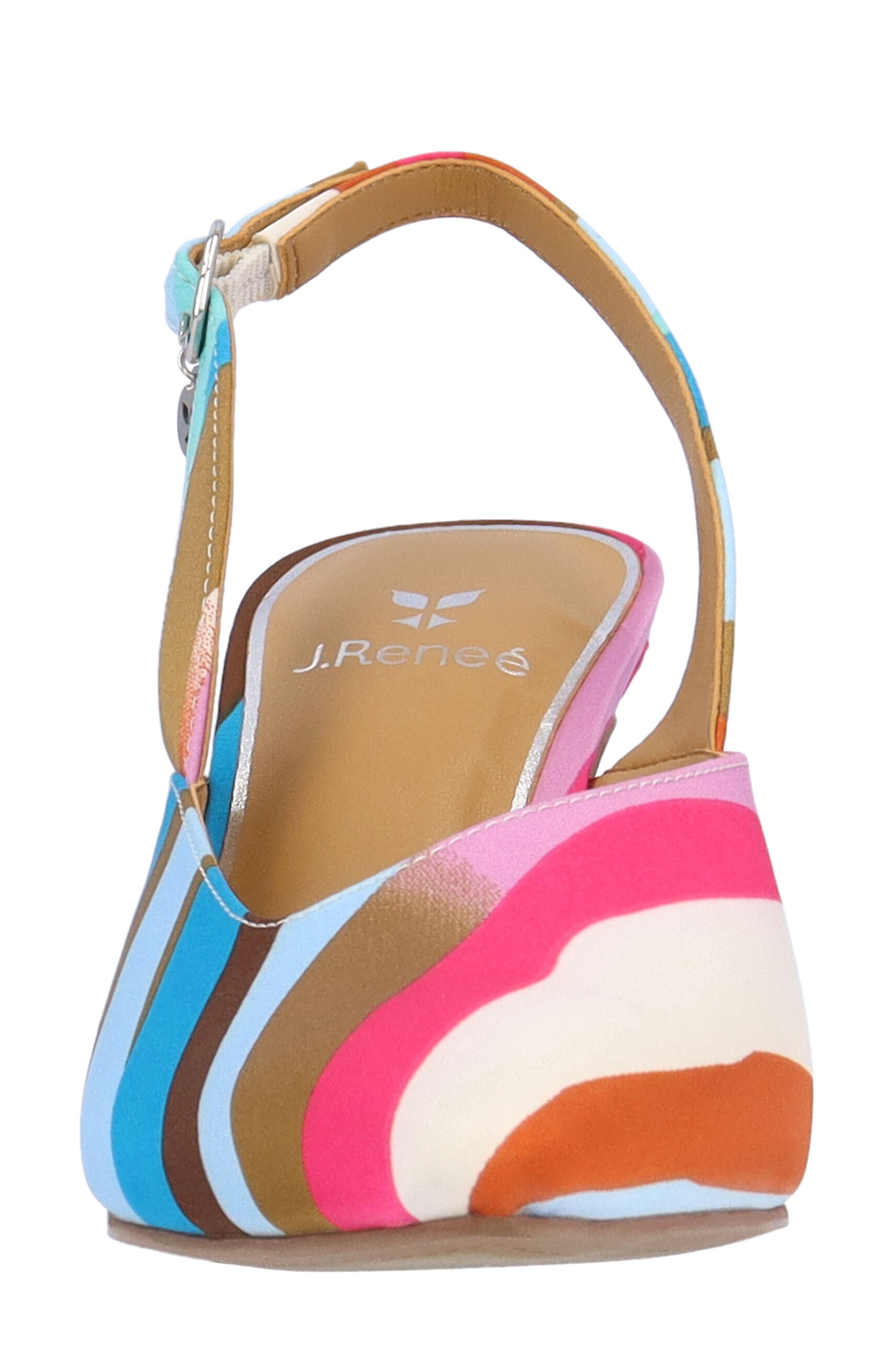 J. Reneé Matina Slingback Pump, Alternate, color, Pink/ Blue/ Cream
