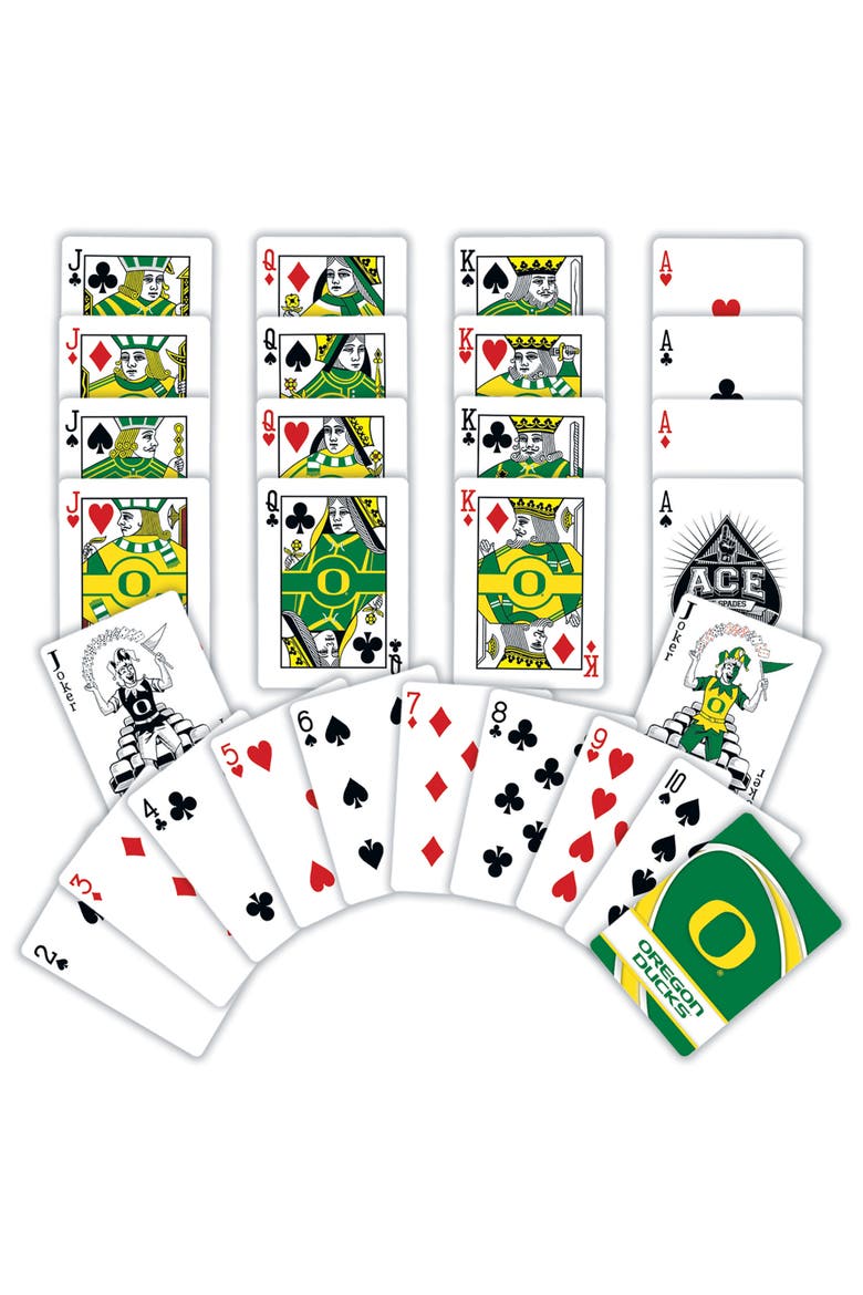 Oregon Ducks Playing Cards, Alternate, color, Multicolor