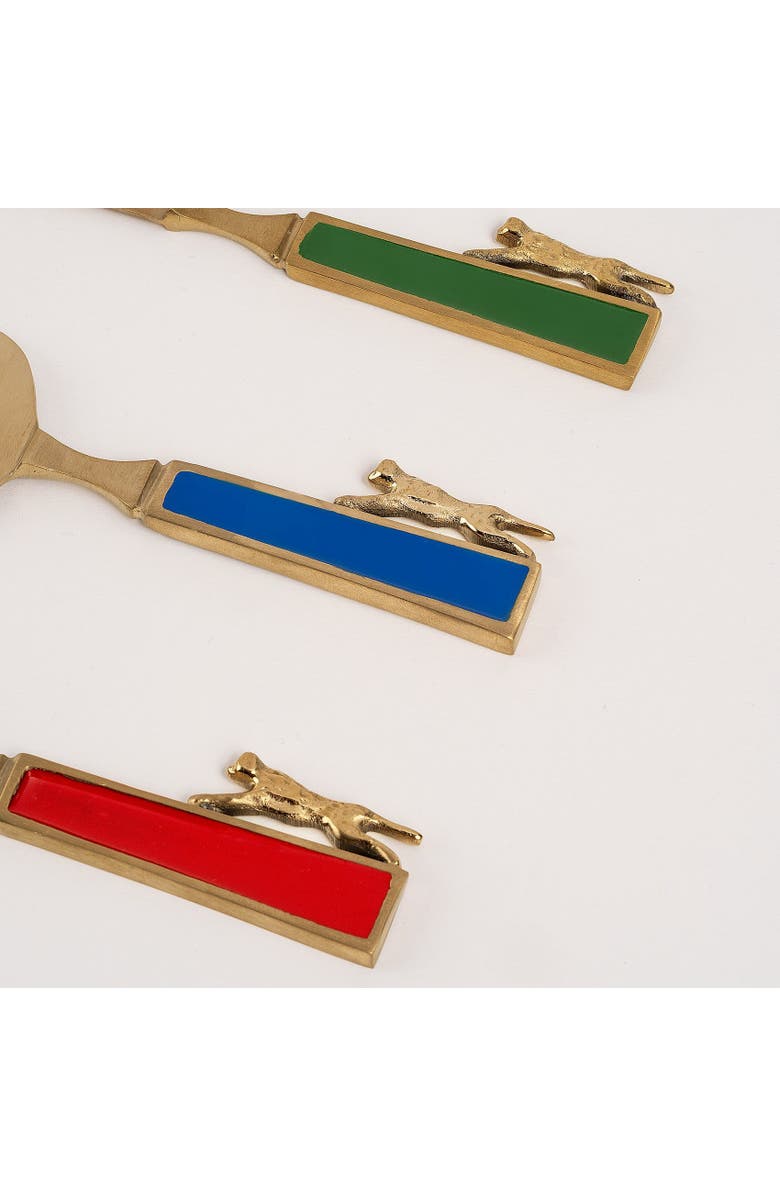 Zsa Zsa Zsu Rampur Set Of 3 Steel Cheese Serving, Alternate, color, Gold