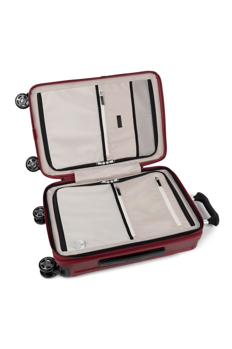 Platinum Elite Hardside 21" Carry On Spinner Luggage, Alternate, color, Daring Red