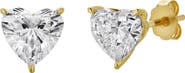 LuvMyJewelry Elaria 14K Lab Grown Heart Solitaire Diamond Earrings - 1.60 Cts