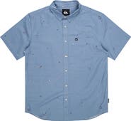 Quiksilver Apero Tropic Short Sleeve Cotton Button-Up Shirt