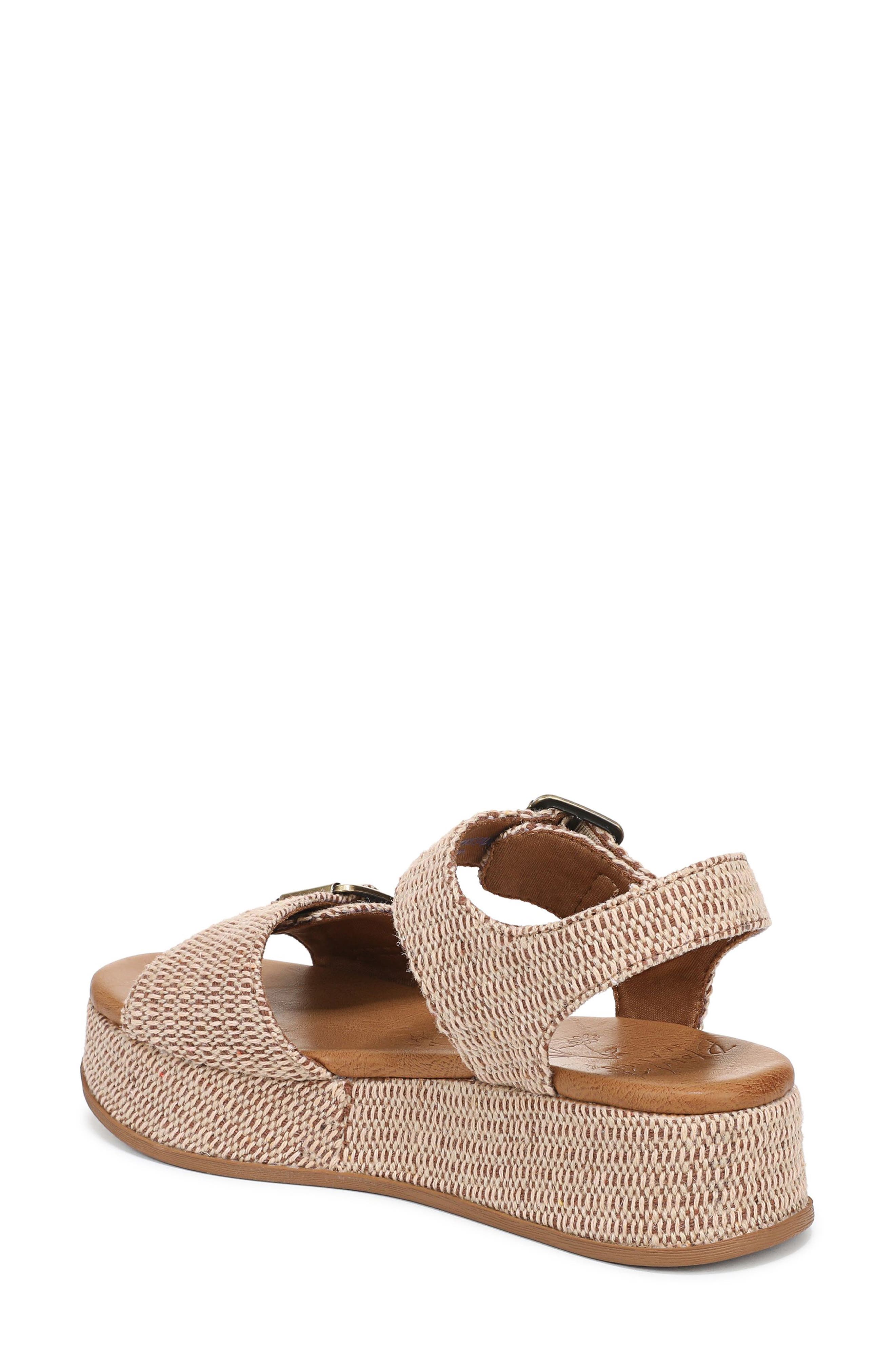 Magical Platform Sandal, Alternate, color, NATURAL FABRIC
