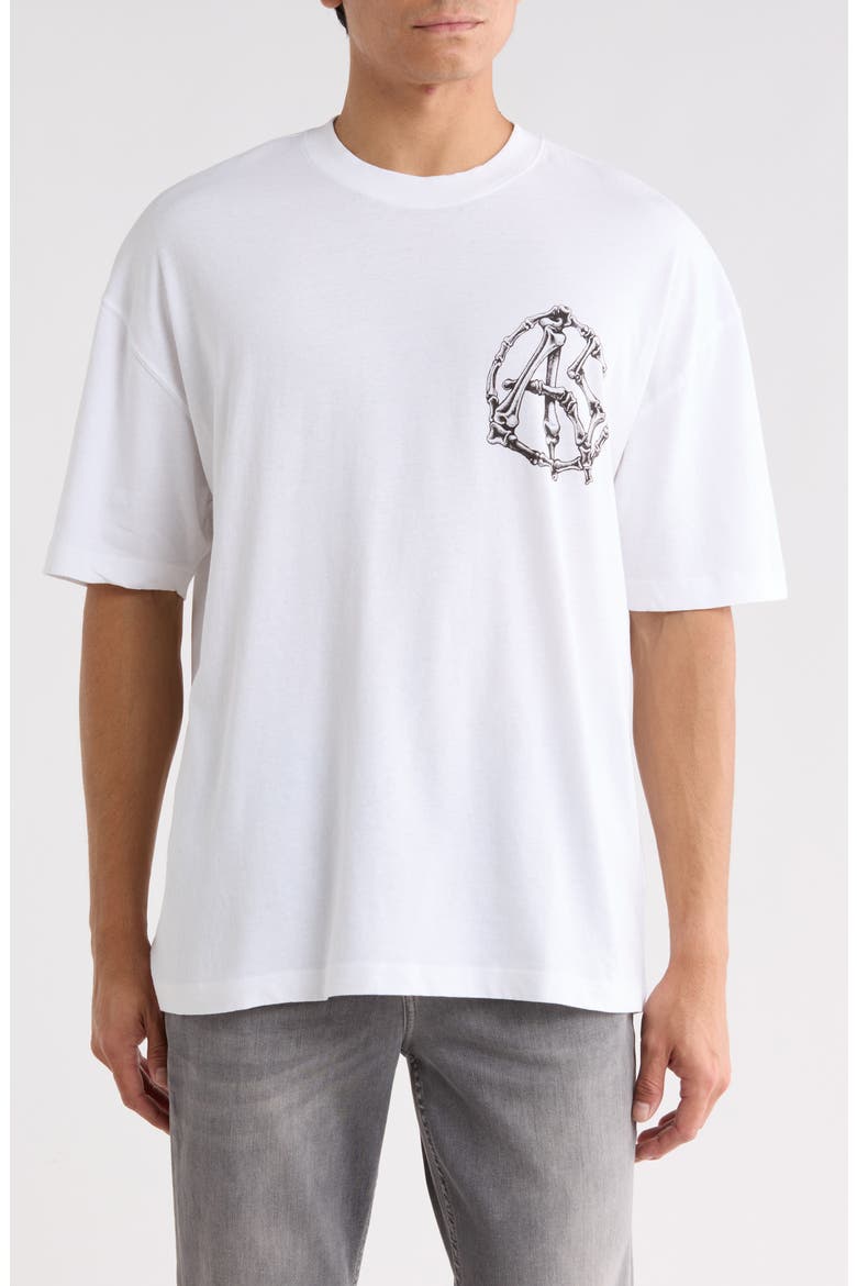 Anatomica Graphic T-shirt, Main, color, OPTIC WHITE
