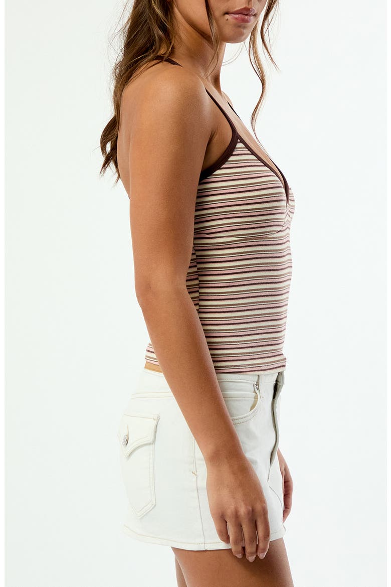 Elle Easy V-Neck Stripe Camisole, Alternate, color, PINK