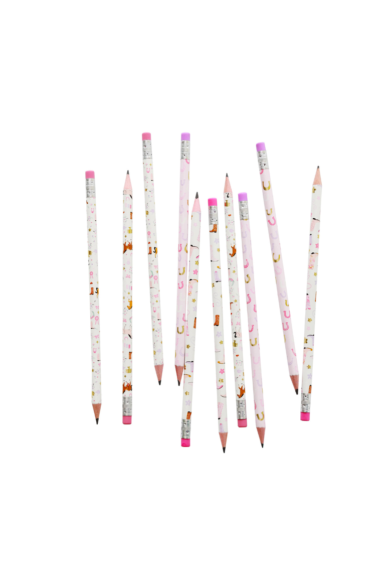 Back to School Cowgirl Pencil Set, Main, color, Assorted Pre-Pack