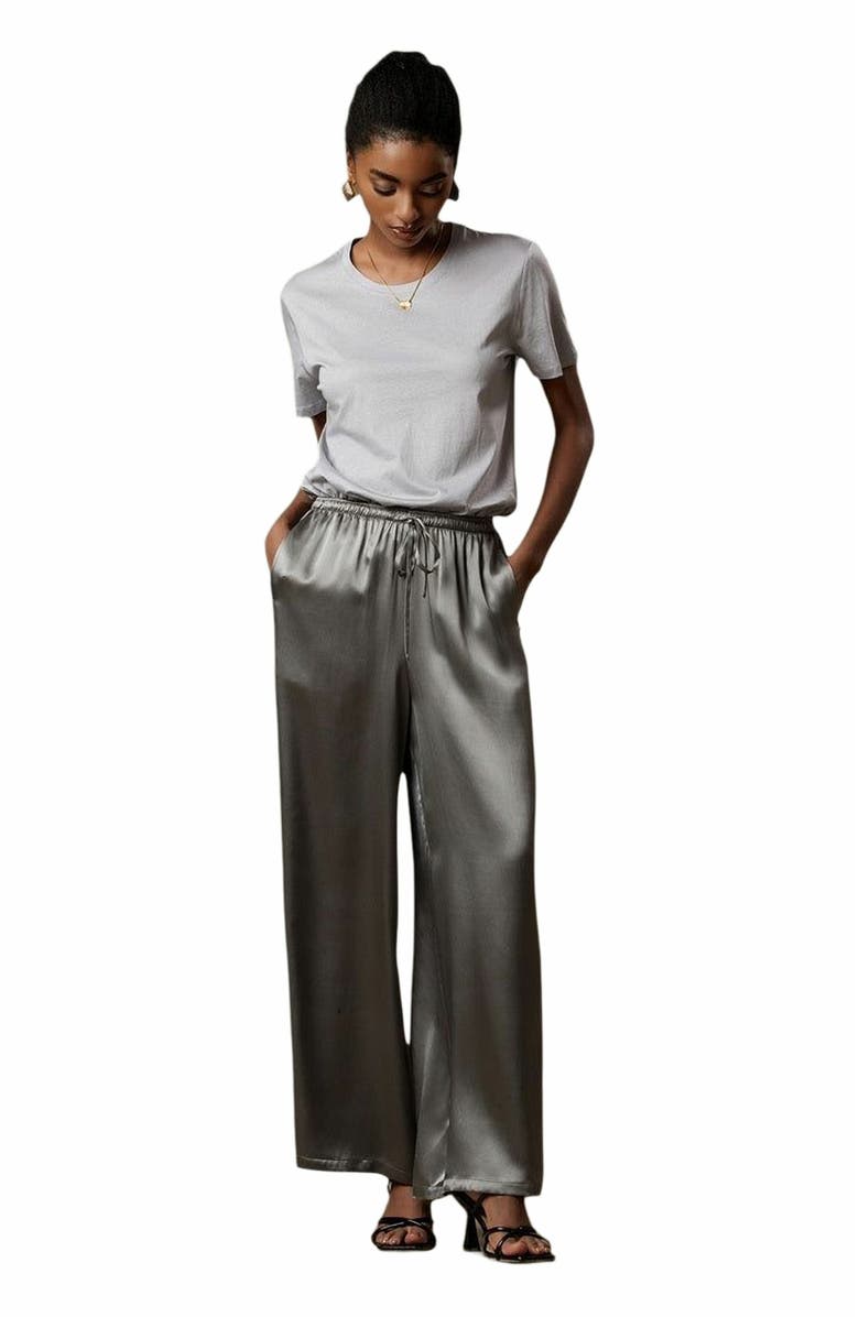 SILKSILKY Pure Silk Casual Women's Pants, Main, color, 