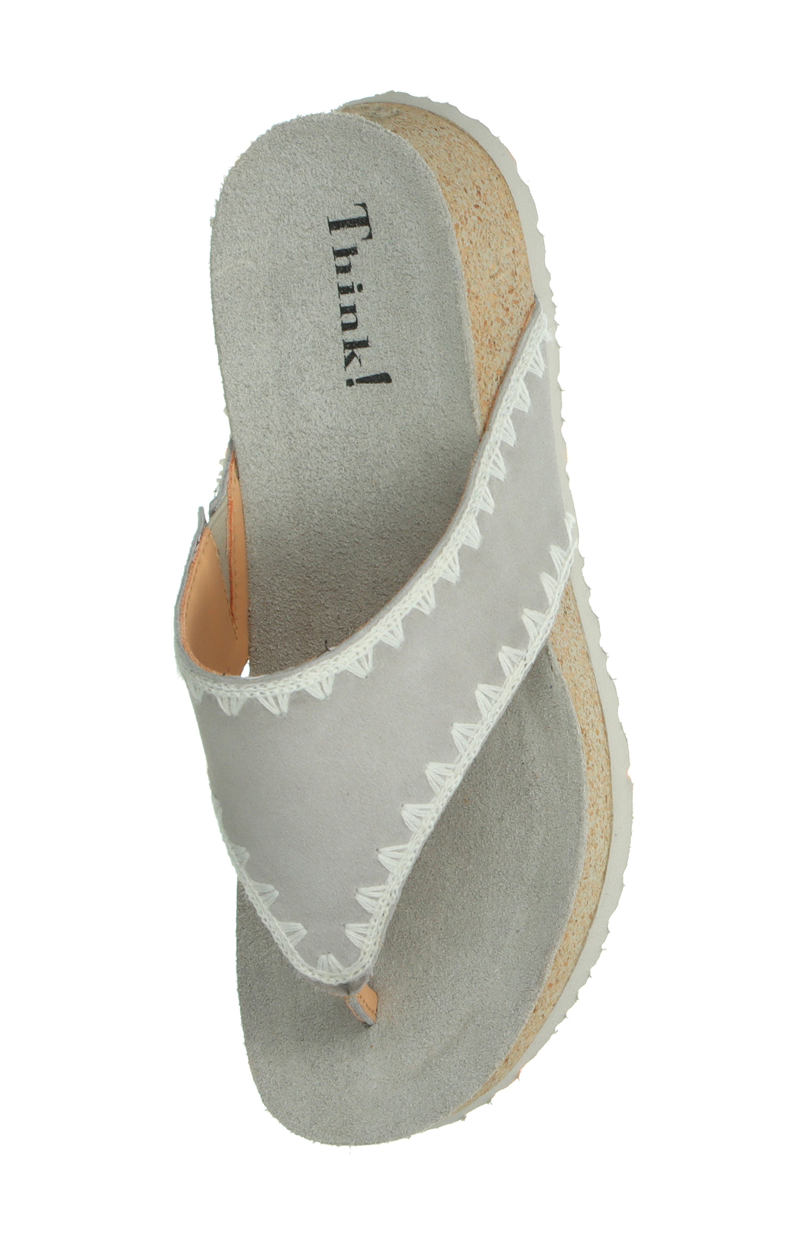 Think! Koak Whipstitch Sandal, Alternate, color, Stahl