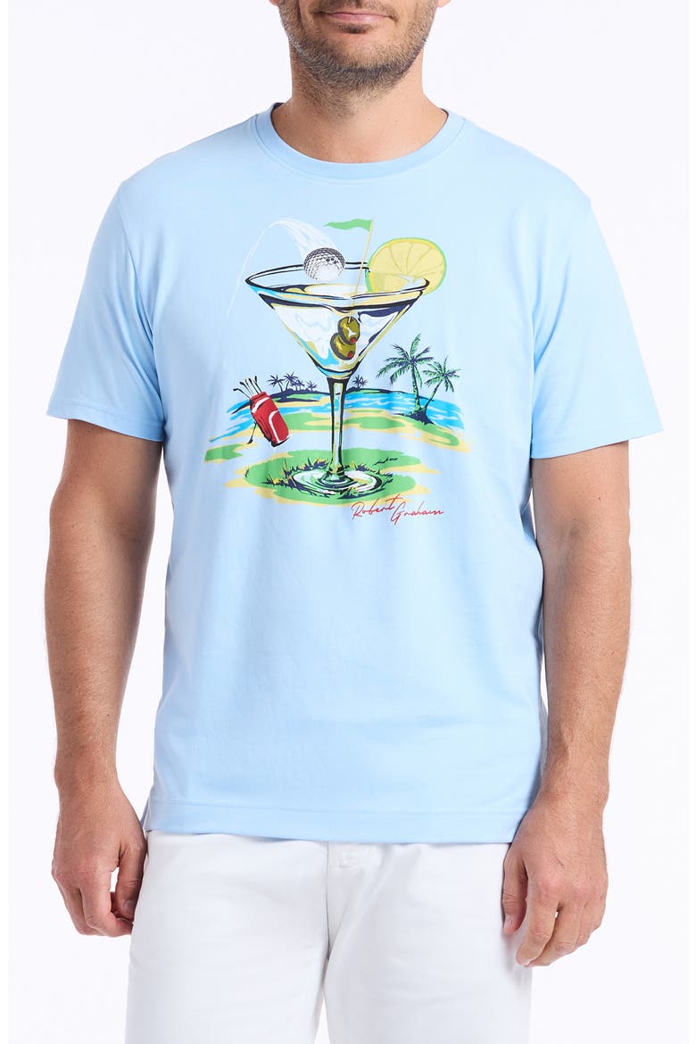 Hole In Fun Graphic T-Shirt, Main, color, LIGHT BLUE