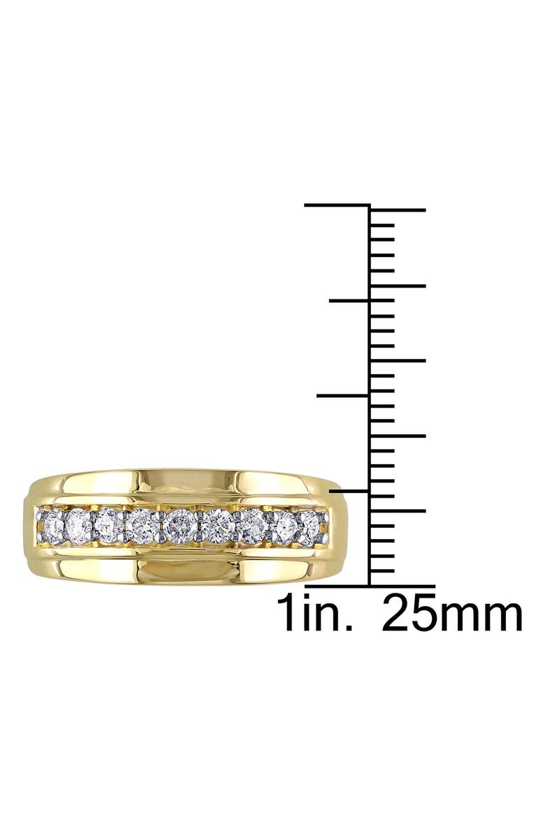 DELMAR Men's Diamond Wedding Band Ring - 0.495ct., Alternate, color, 