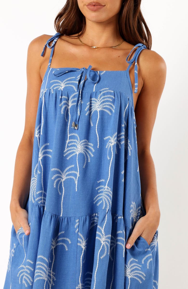 Petal & Pup Guava Embroidered Tiered Babydoll Sundress, Alternate, color, 