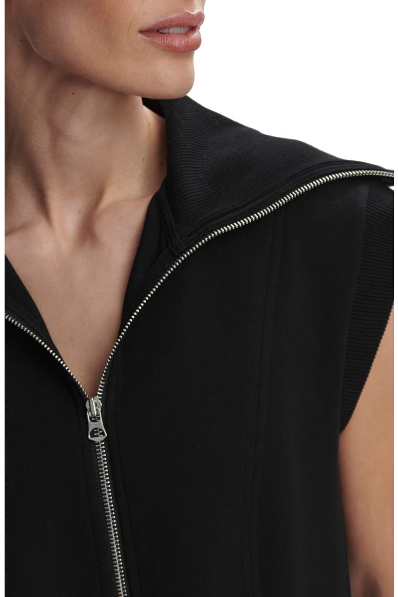 Rebecca Zip Through Minidress, Alternate, color, BLACK