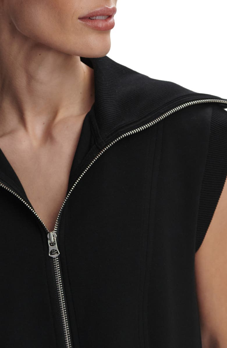 Varley Rebecca Zip Through Minidress, Alternate, color, Black