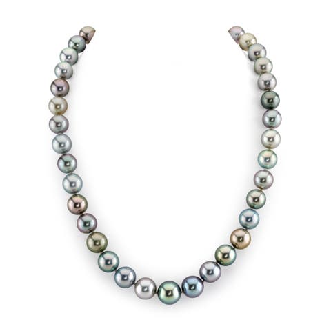 10-11mm Tahitian South Sea Pearl Pastel Multicolor Necklace - Premier AAAA Quality