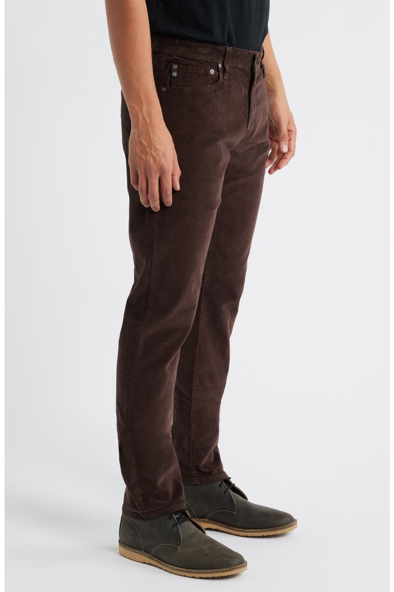 Tellis Slim Fit Corduroy Pants, Alternate, color, RAW UMBER