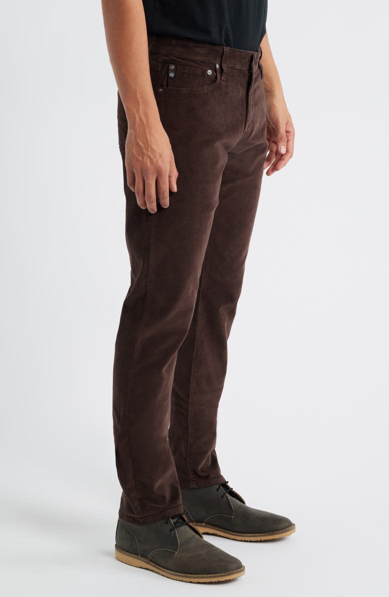 AG Tellis Slim Fit Corduroy Pants, Alternate, color, Raw Umber