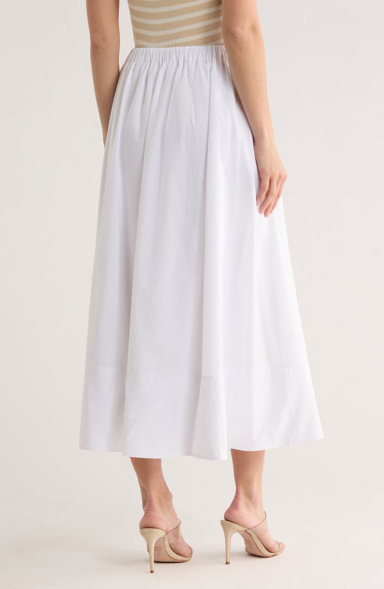 ELIE ELIE TAHARI Solid Pull-On Maxi Skirt, Alternate, color, White