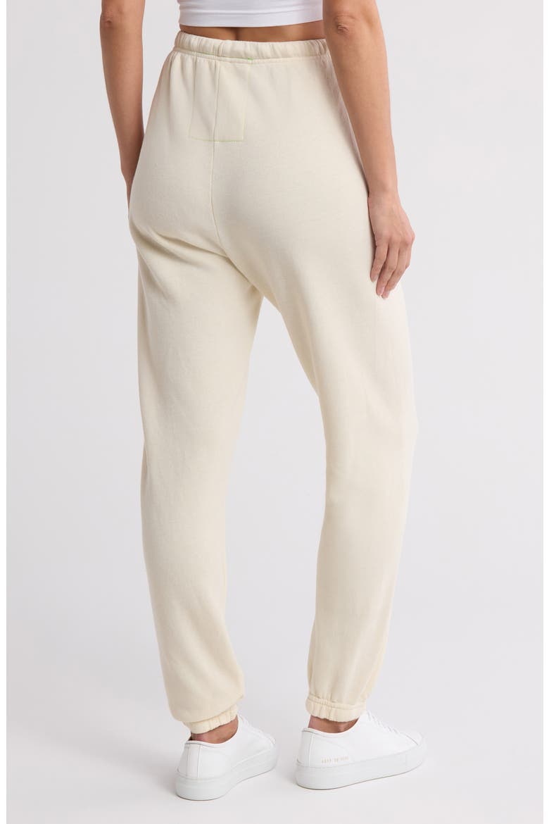Glitter Heart Sweatpants, Alternate, color, VINTAGE WHITE/ SILVER