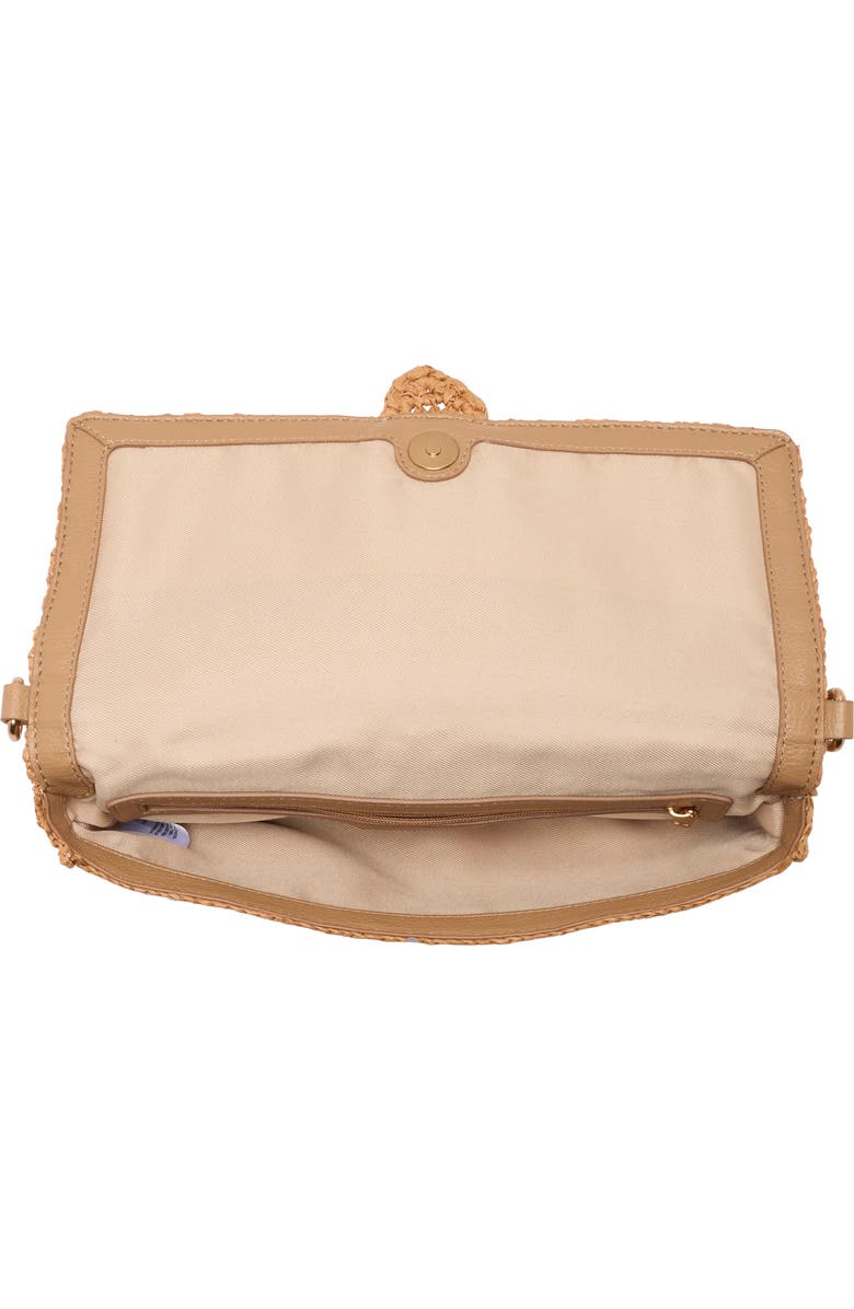 Sam Edelman Bailee Woven Raffia Clutch, Alternate, color, Tan
