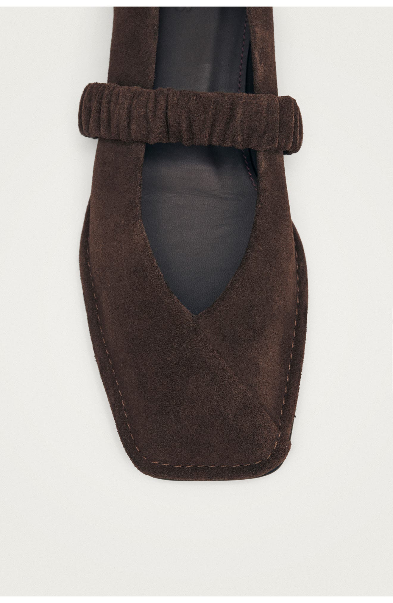 Lautan Square Toe Mary Jane Flat, Alternate, color, BROWN