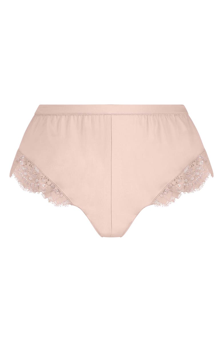 Hunkemöller Valerie Lace Trim Satin Tap Pants, Alternate, color,
