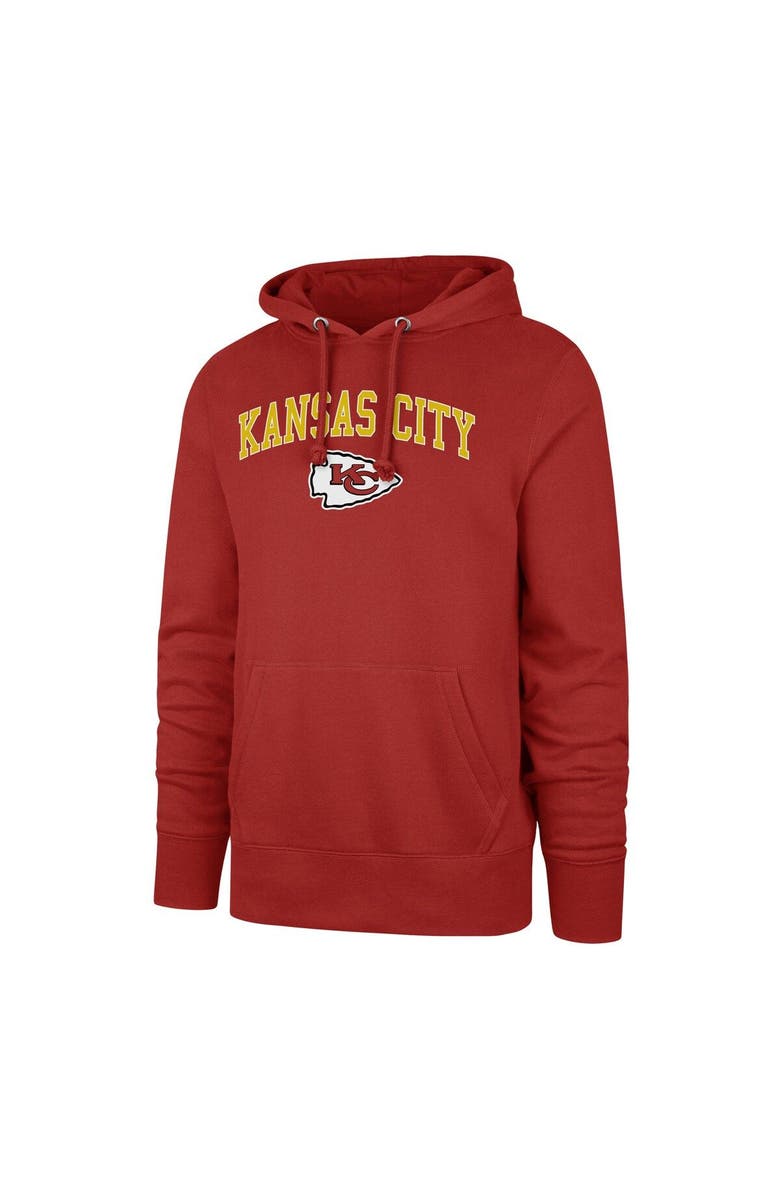'47 Men's '47 Red Kansas City Chiefs Arch Game Headline Pullover Hoodie, Alternate, color, Red