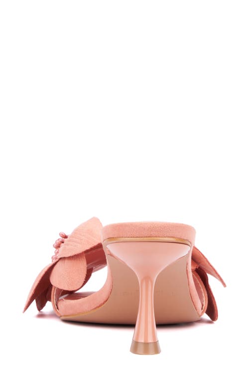 Torgeis Sierra Flower Slide Sandal In Blush