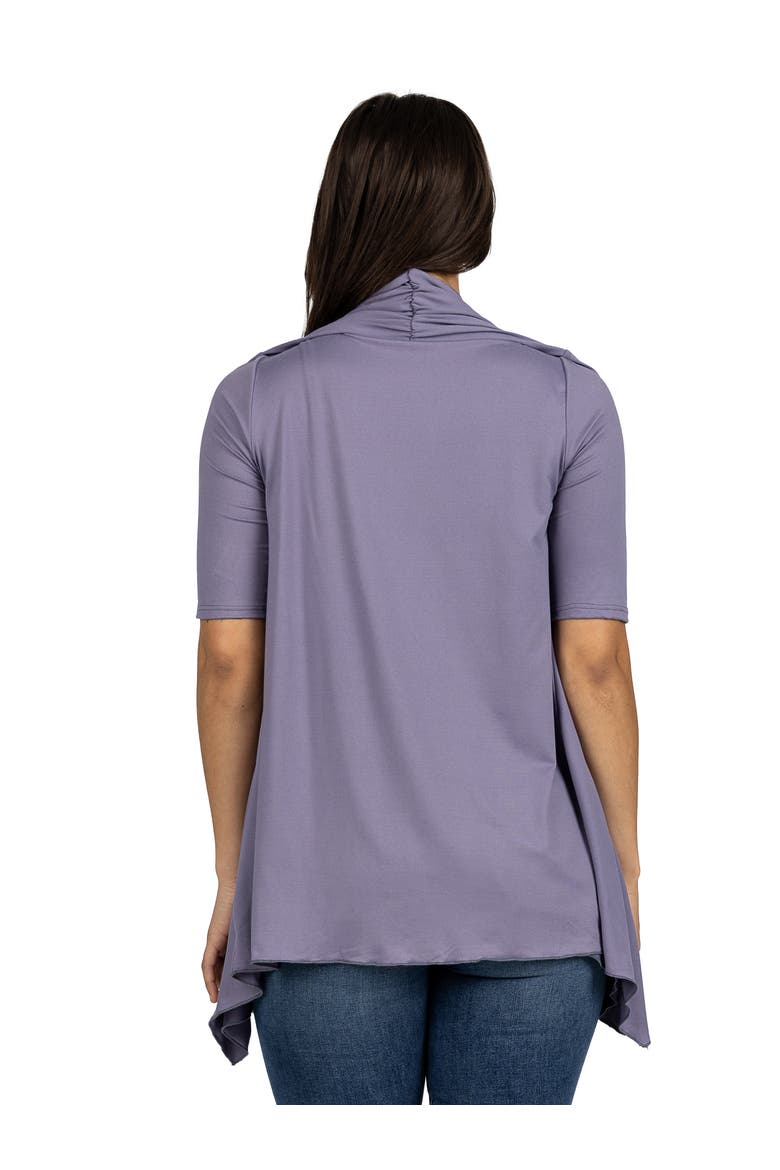 Maternity Loose Fit Open Front Cardigan, Alternate, color, Mauve