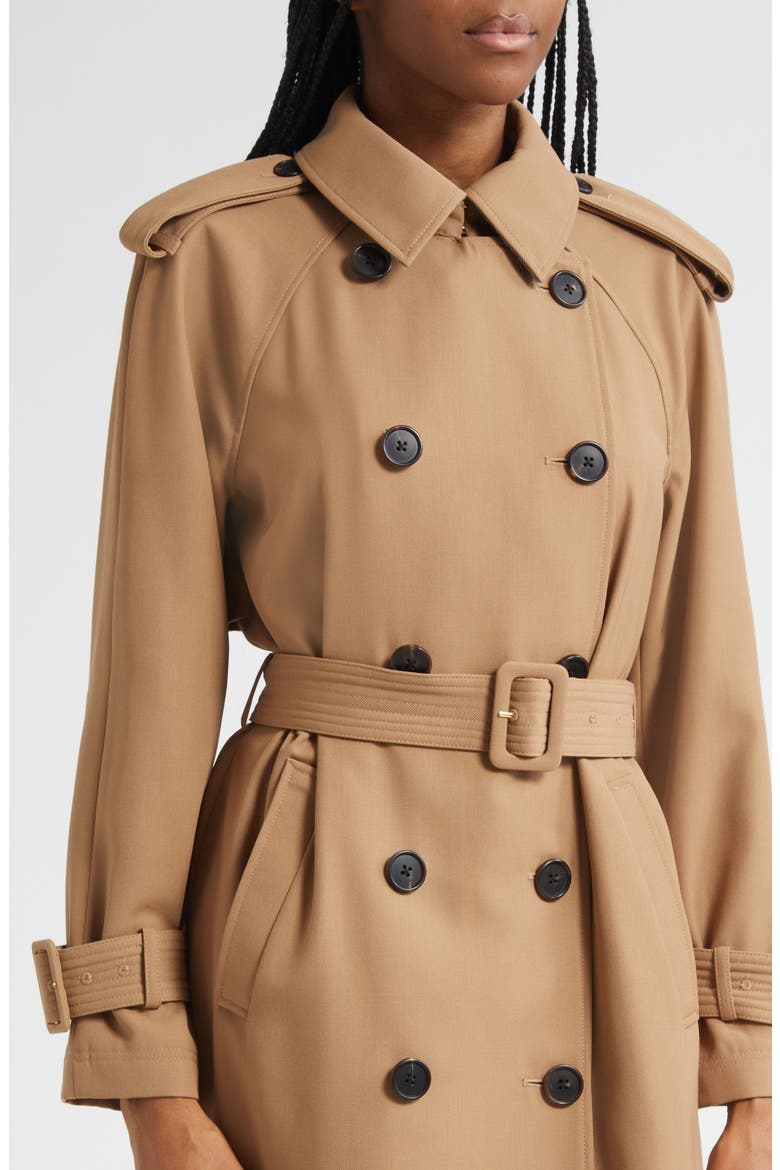 Conneley Dickey Trench Coat, Alternate, color, HAZELNUT