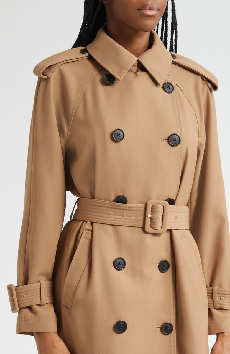 Veronica Beard Conneley Dickey Trench Coat, Alternate, color, Hazelnut