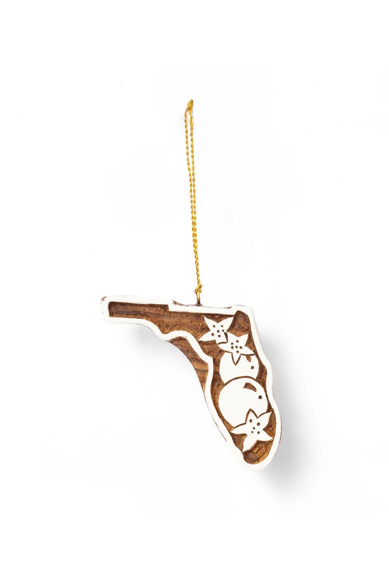 Florida State Orange Blossom Ornament, Main, color, Natural
