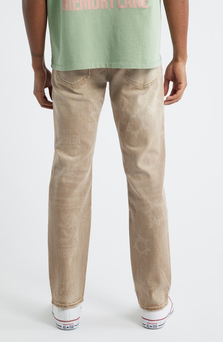 MEMORY LANE Guns & Roses Straight Leg Jeans, Alternate, color, Khaki Rinse