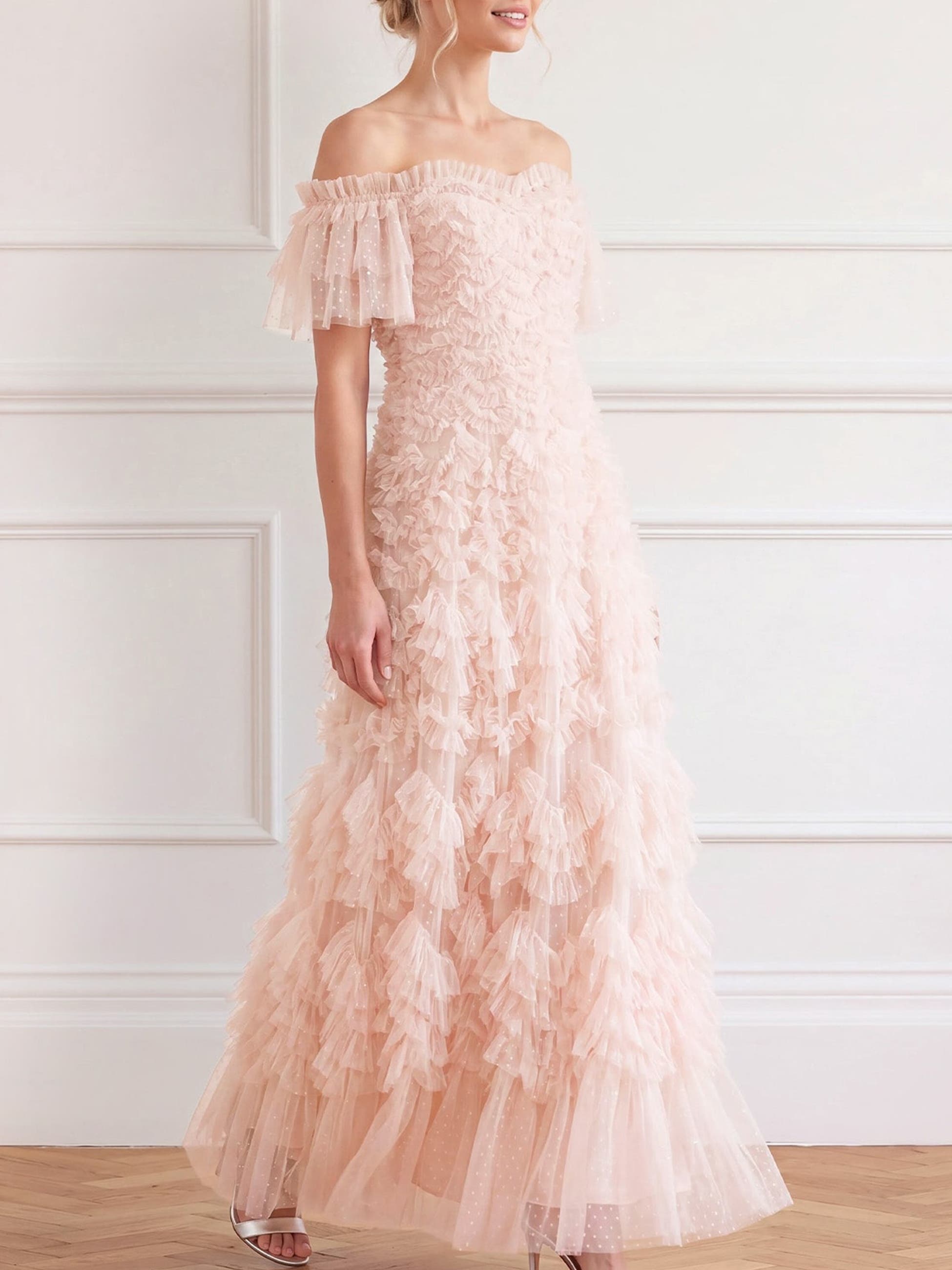 Needle & Thread Thalia Off-Shoulder Ruffled Maxi Dress (Women) | Nordstrom