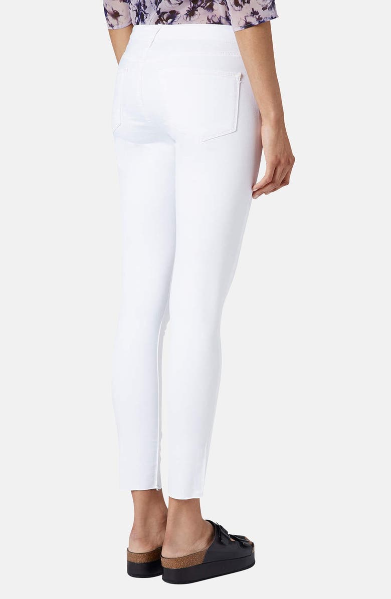 Topshop Moto 'Leigh' Distressed Skinny Jeans, Alternate, color,