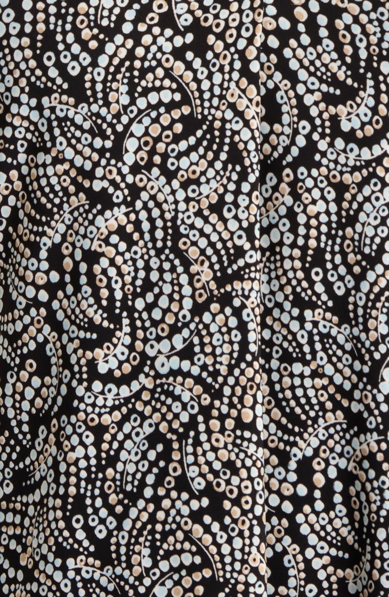 AK ANNE KLEIN Split Neck Tunic, Alternate, color, Anne Black Mutli