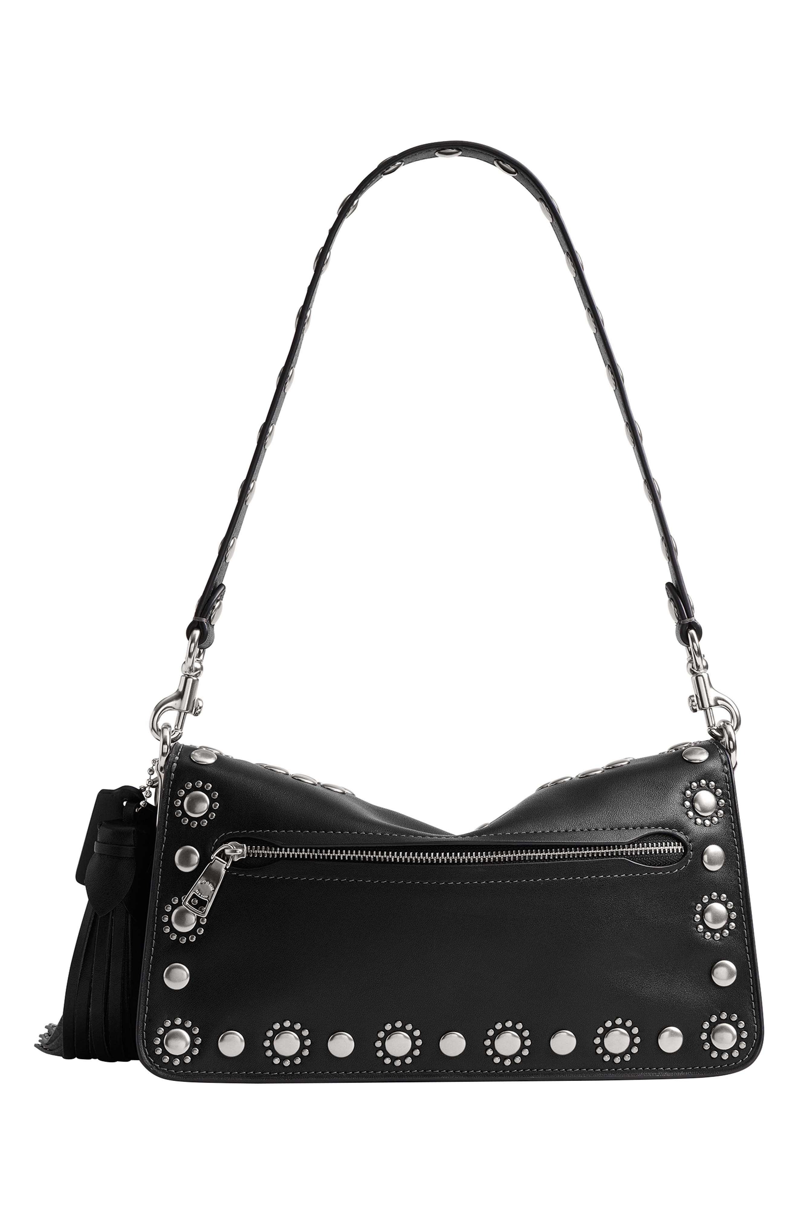 COACH Tabby Western Leather Shoulder Bag, Alternate, color, 