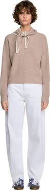 SANDRO 2-in-1 wool and cashmere sweater