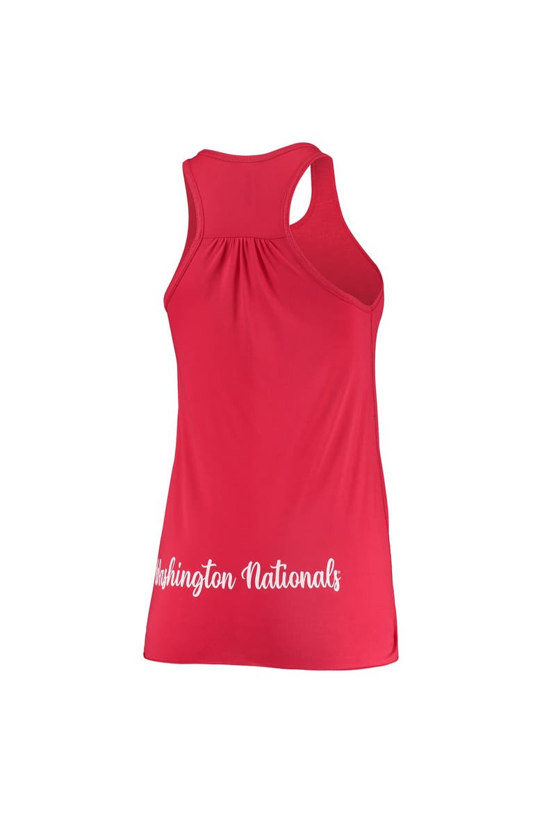 Women's Soft as a Grape Red Washington Nationals Front & Back Tank Top, Alternate, color, Red