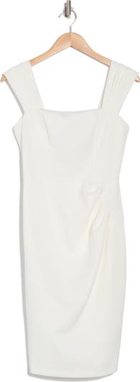 Vince Camuto Pleated Scuba Knit Sheath Dress Nordstromrack