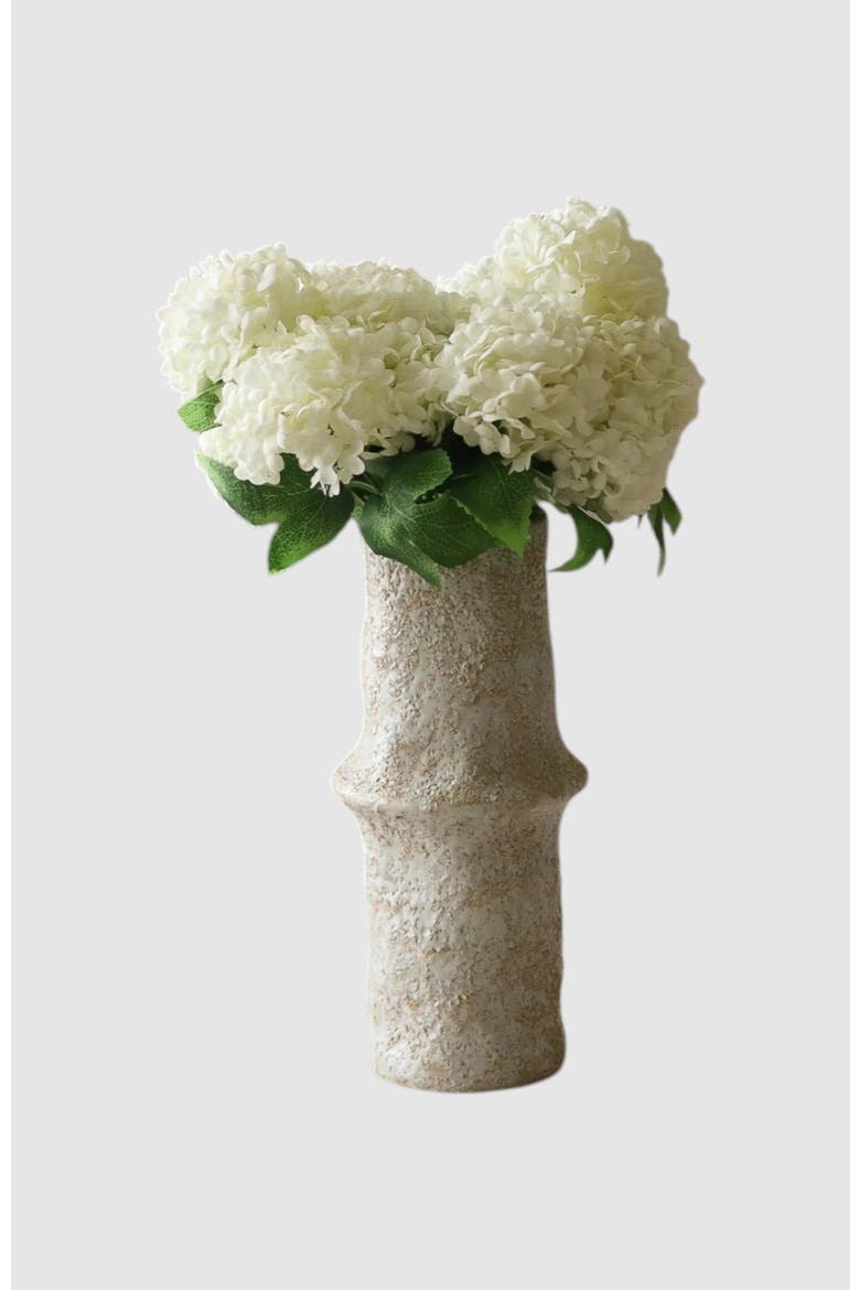 White Mini Snowball Hydrangea Bouquet, Main, color, White