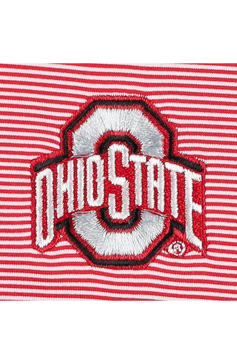 Peter Millar Men's Peter Millar Scarlet Ohio State Buckeyes Jubilee Stripe Performance Polo, Alternate, color,