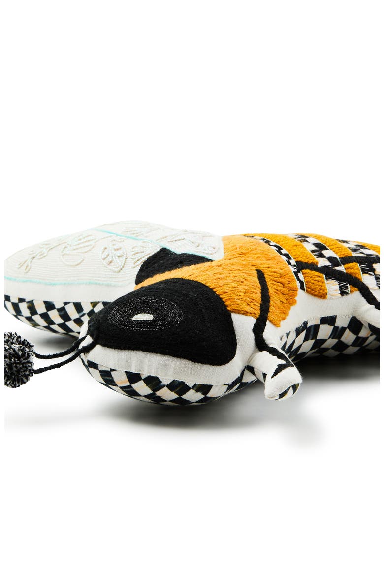 Bee Shaped Throw Pillow, Alternate, color, ORANGE