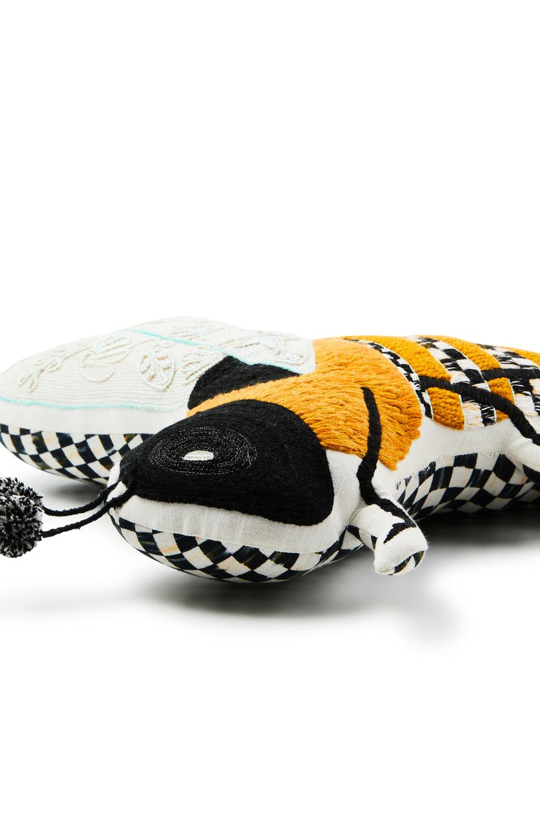 MACKENZIE CHILDS Bee Shaped Throw Pillow, Alternate, color, Orange